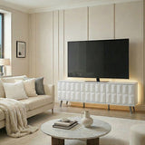 Frank Olsen Elevate White TV Cabinet with Mood Lighting