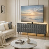 Frank Olsen Elevate Grey TV Cabinet with Mood Lighting