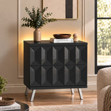 Frank Olsen Elevate Black Lamp Table with Mood Lighting