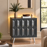 Frank Olsen Elevate Grey Lamp Table with Mood Lighting