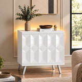 Frank Olsen Elevate White Lamp Table with Mood Lighting