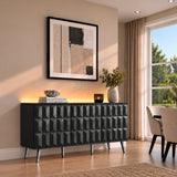 Frank Olsen Elevate Black Sideboard with Mood Lighting