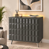Frank Olsen Elevate Grey Small Sideboard with Mood Lighting