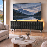 Frank Olsen Elevate Black TV Cabinet with LED Mood Lighting