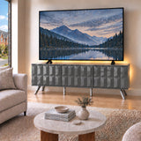 Frank Olsen Elevate Grey TV Cabinet with Mood Lighting