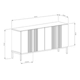 Frank Olsen Iona Black Sideboard with Mood Lighting