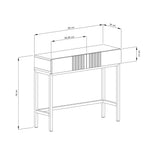 Frank Olsen Iona White Console Table with Mood Lighting