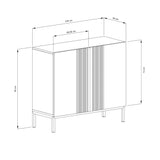 Frank Olsen Iona Black Tall Sideboard with Mood Lighting