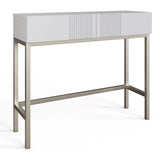 Frank Olsen Iona White Console Table with Mood Lighting