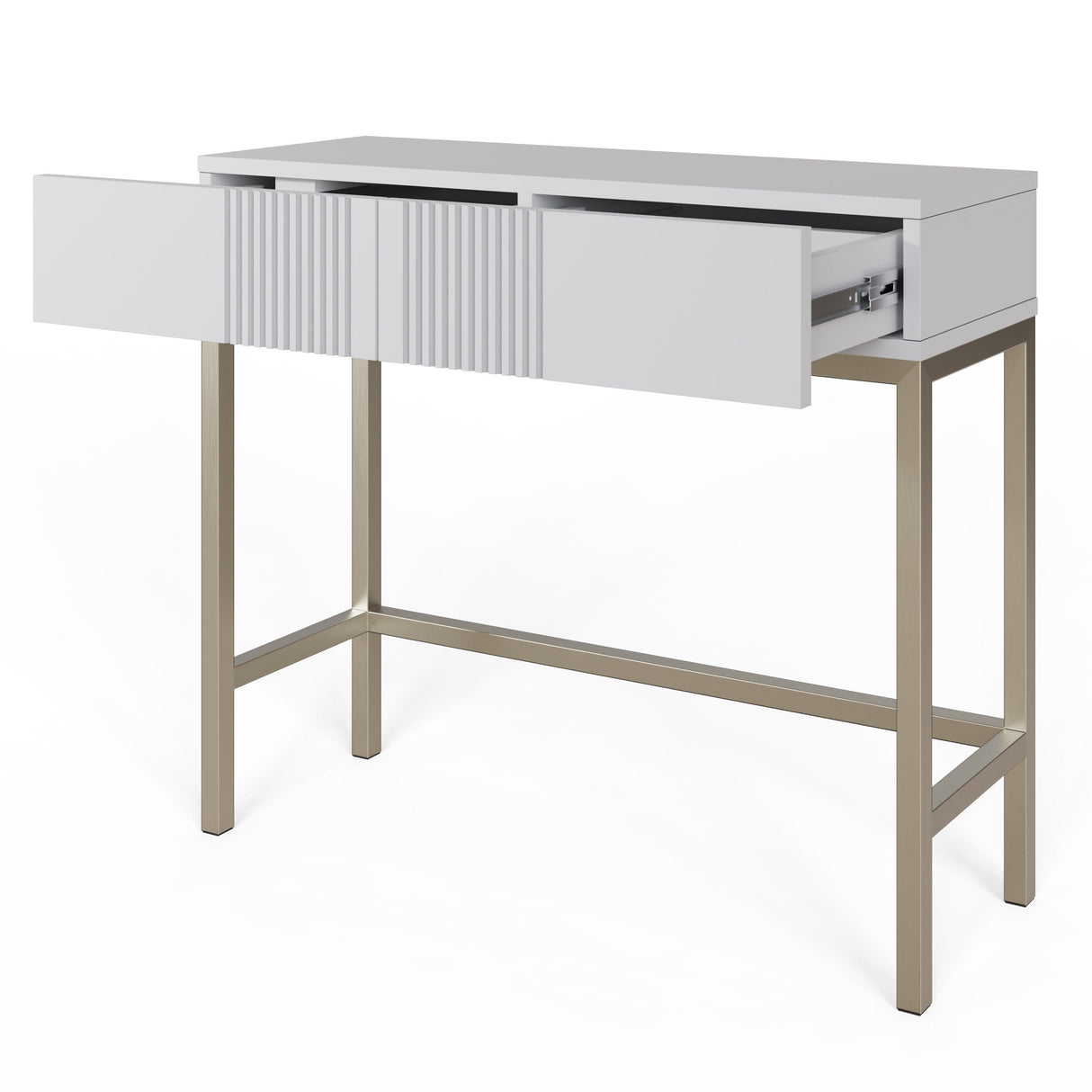 Frank Olsen Iona White Console Table with Mood Lighting