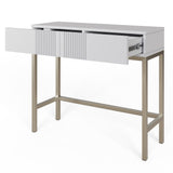Frank Olsen Iona White Console Table with Mood Lighting
