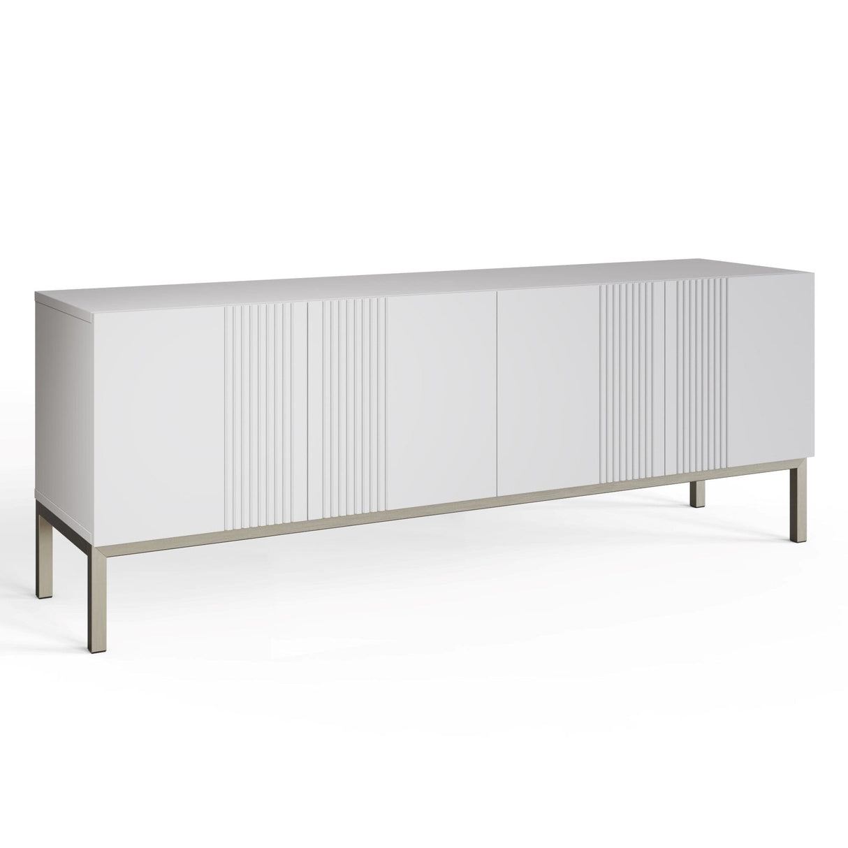 Frank Olsen Iona White TV Cabinet with Mood Lighting for TV's up to 70"