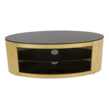 AVF Affinity Buckingham 1.1m Oak Oval TV Stand, for TVs up to 55"