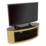 AVF Affinity Buckingham 1.1m Oak Oval TV Stand, for TVs up to 55"