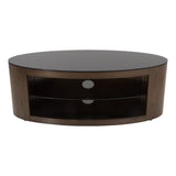 AVF Affinity Buckingham 1.1m Walnut Oval TV Stand, for TVs up to 55"