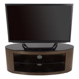 AVF Affinity Buckingham 1.1m Walnut Oval TV Stand, for TVs up to 55"