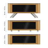 AVF Affinity Bay 1.15m Curved TV Stand - Oak