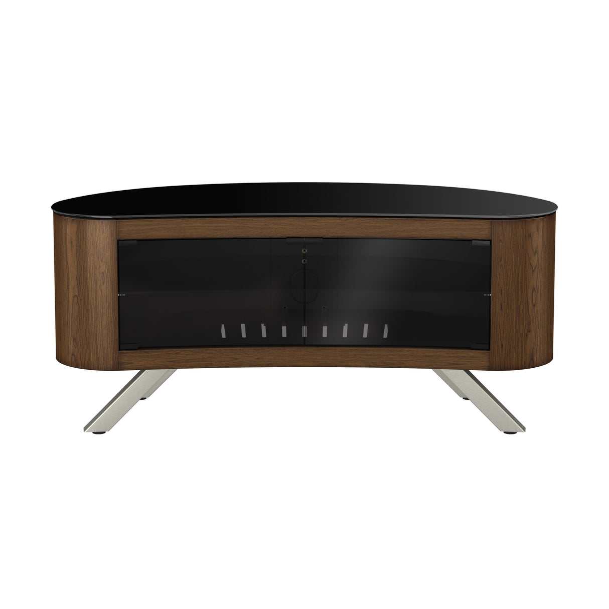 AVF Affinity Bay 1.15m Curved TV Stand - Walnut