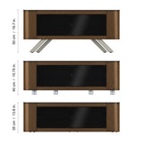 AVF Affinity Bay 1.15m Curved TV Stand - Walnut
