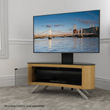 AVF Affinity Bay Plus 1.15m Curved TV Stand - Oak