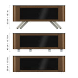 AVF Affinity Bay Plus 1.15m Curved TV Stand - Walnut