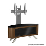 AVF Affinity Bay Plus 1.15m Curved TV Stand - Walnut