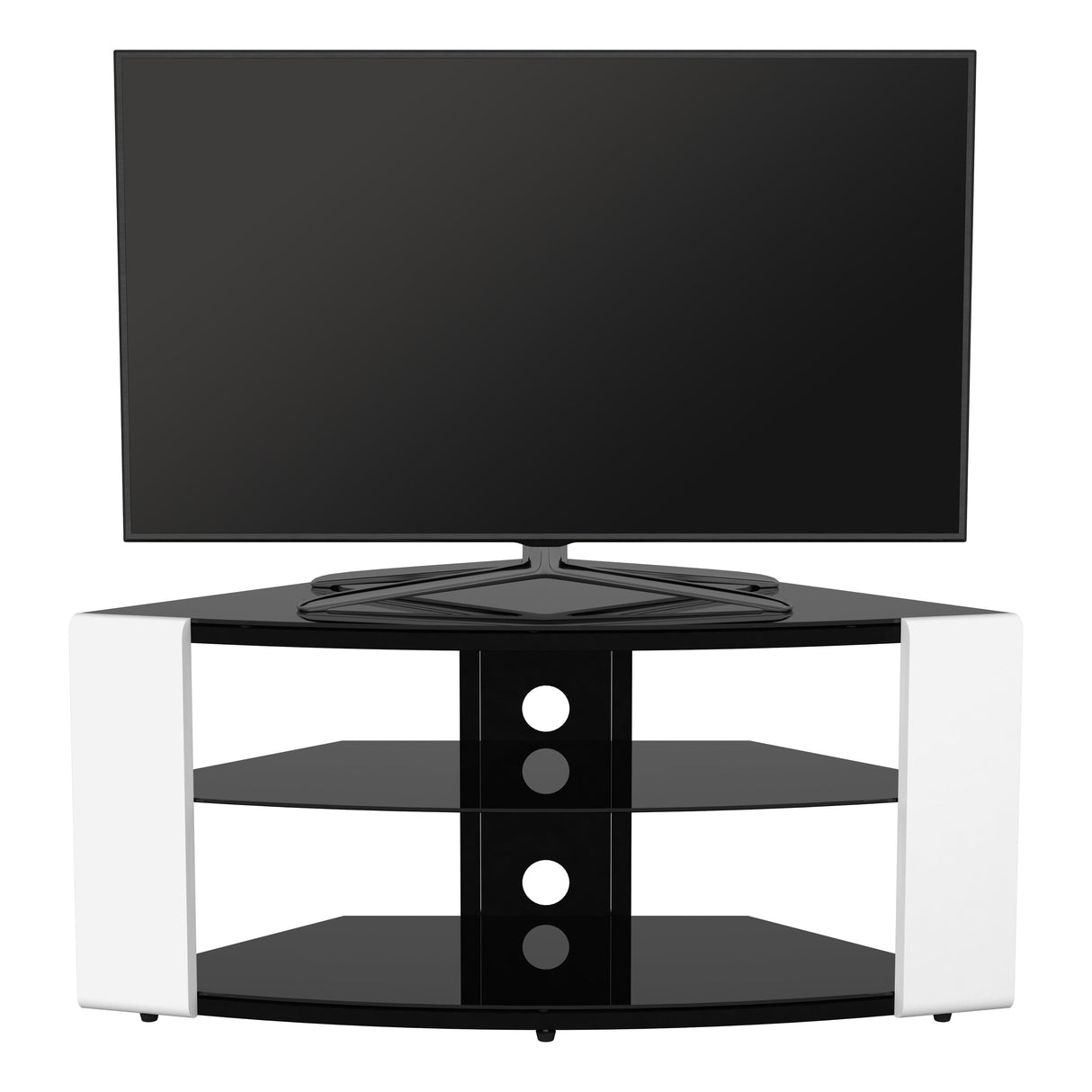 AVF Como 1.08m Corner TV Stand - Gloss White