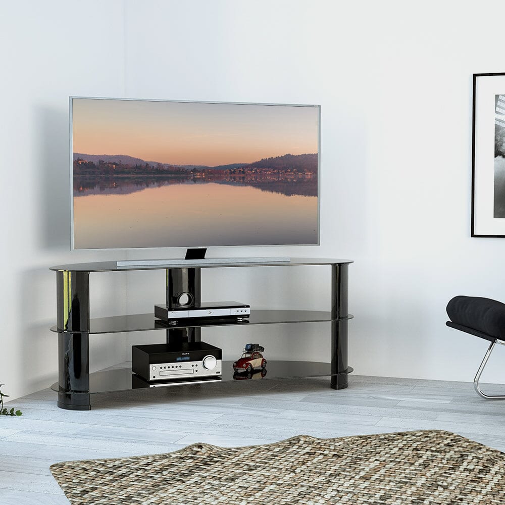 AVF Jelly Bean 1.2m Curved TV Stand - Black