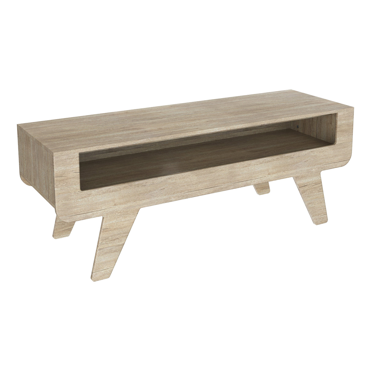 AVF Horton 1.2m Tapered Leg TV Stand - Whitewashed Oak