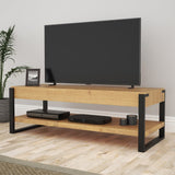 AVF Ridgewood 120cm Wide Rustic Light Wooden TV Stand (FS1200RIDLW)