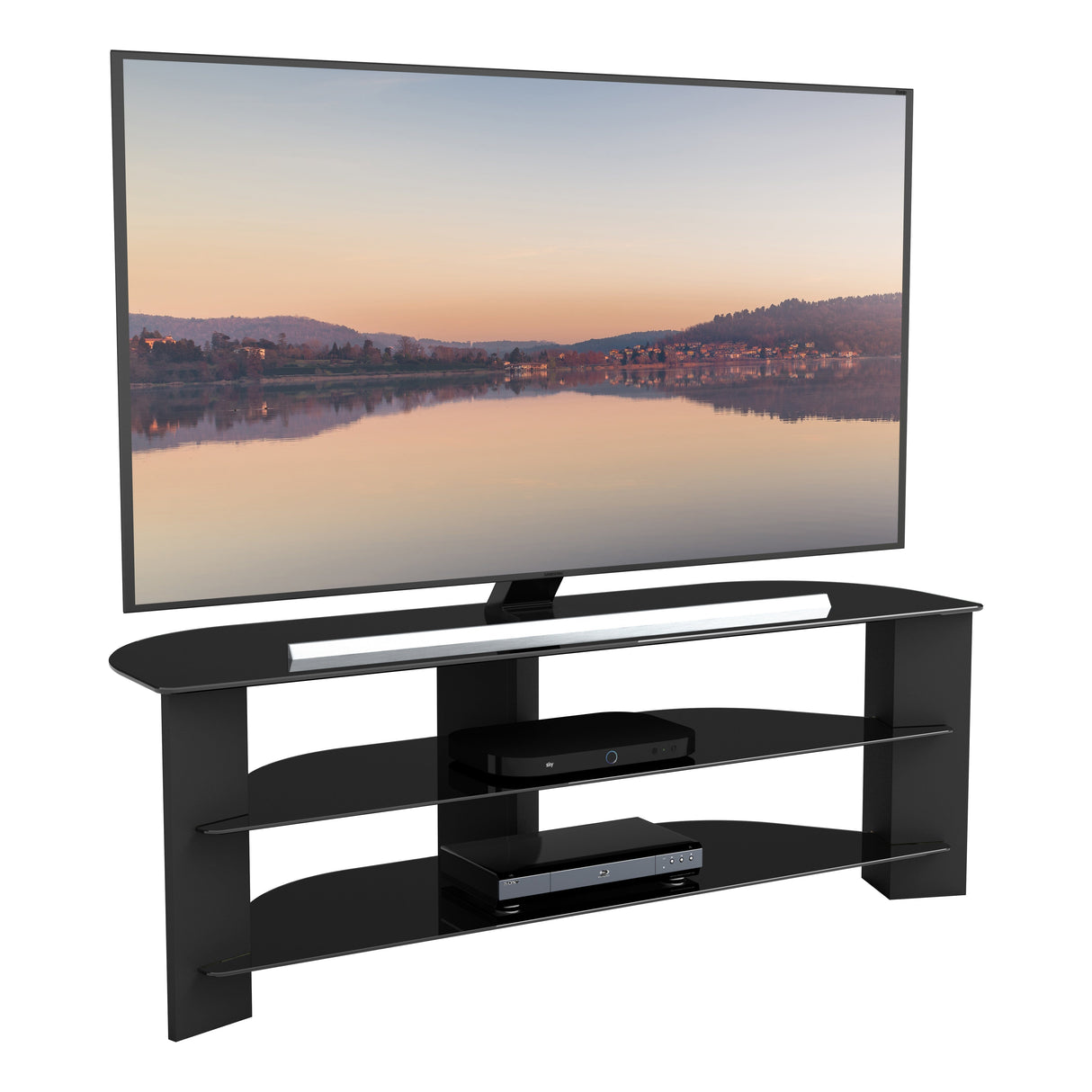AVF Varano 1.3m Corner TV Stand - Black