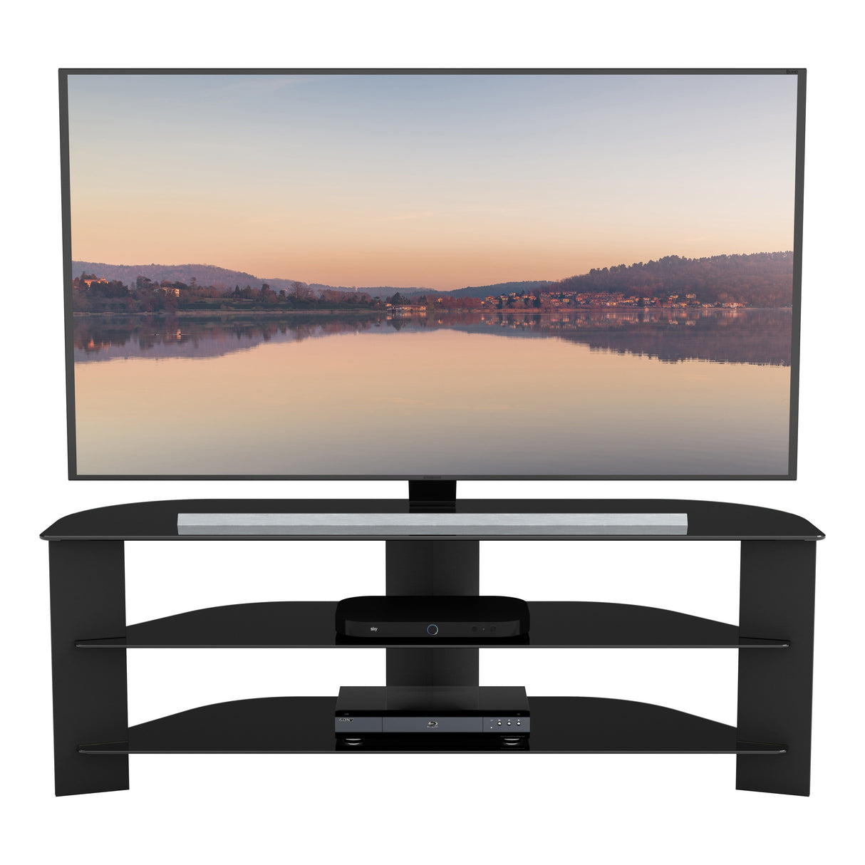 AVF Varano 1.3m Corner TV Stand - Black