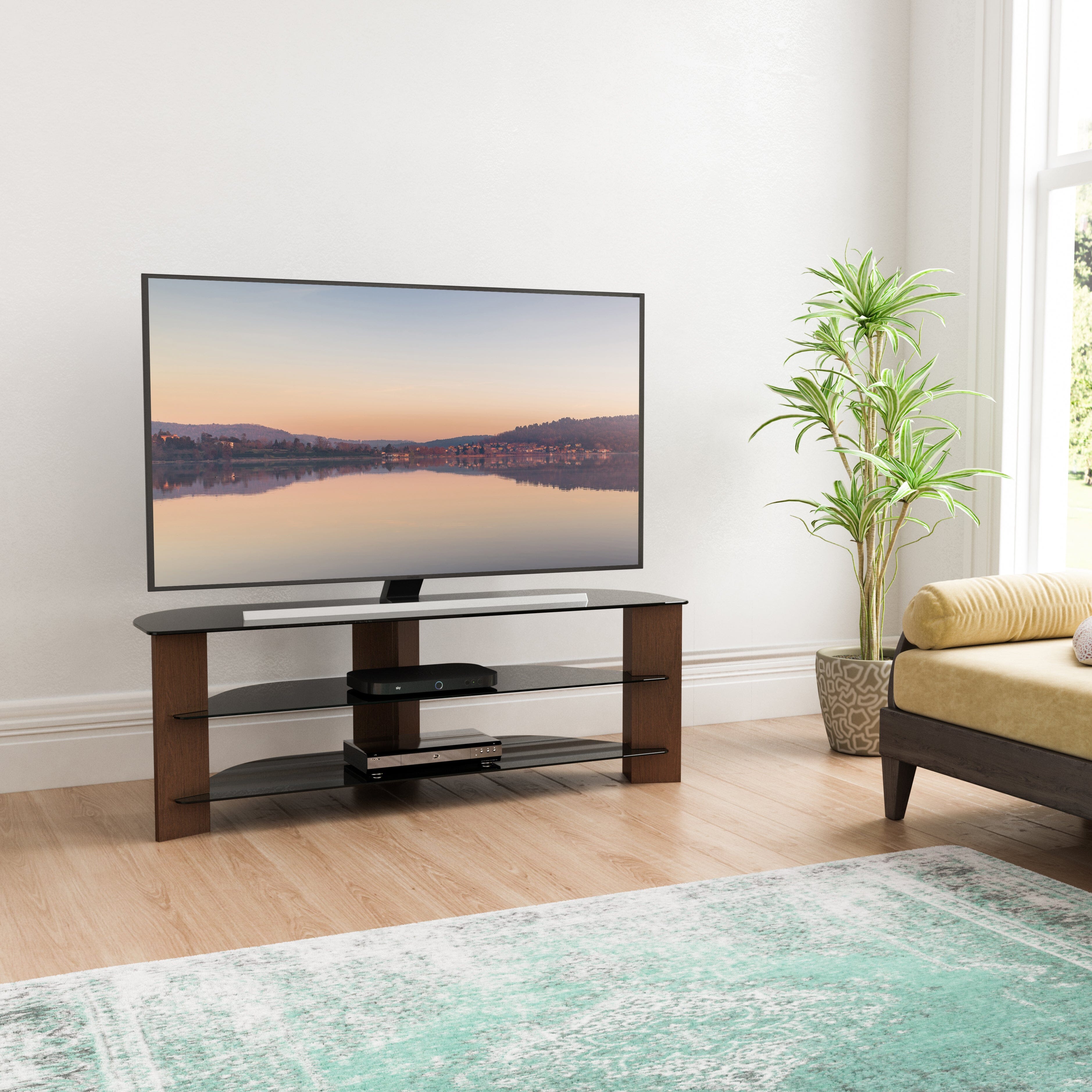 AVF Varano 1.3m Corner TV Stand Walnut