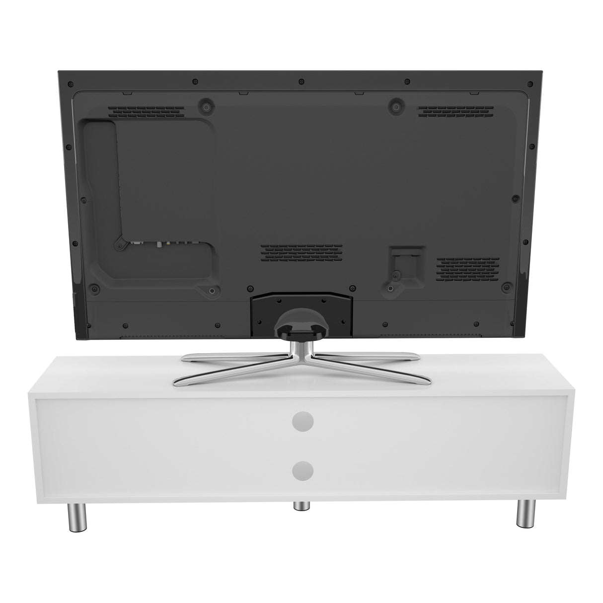 AVF Omaha 1.5m TV Stand - White & Walnut