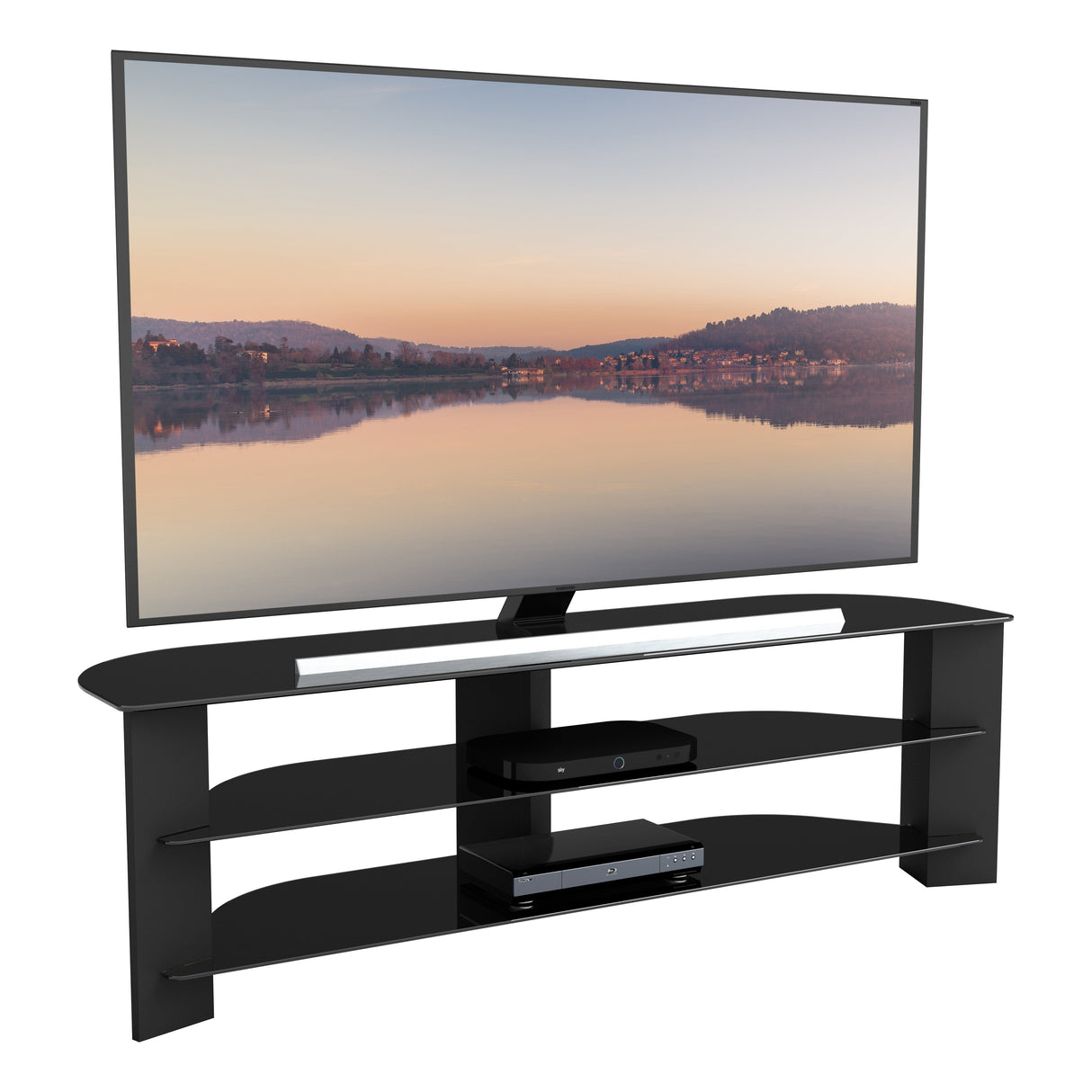 AVF Varano 1.5m Corner TV Stand  - Black