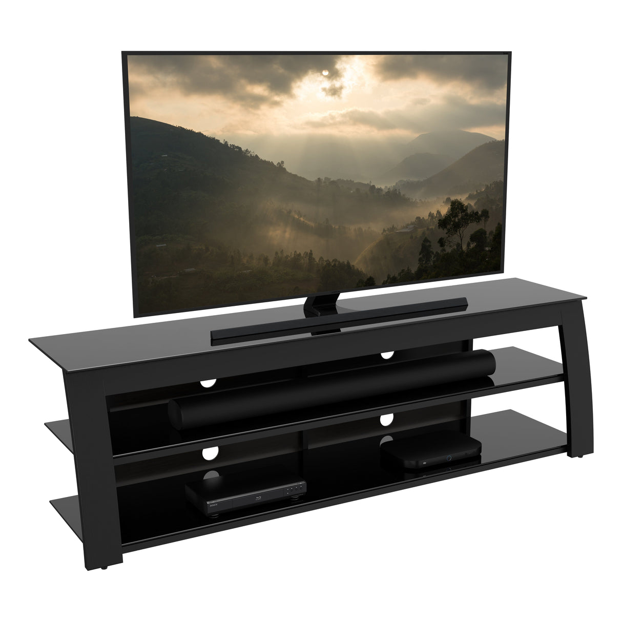 AVF Kivu 1.8m TV Stand  - Black