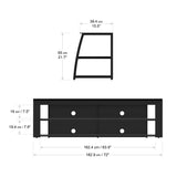 AVF Kivu 1.8m TV Stand  - Black