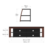 AVF Kivu 1.8m TV Stand  - Walnut
