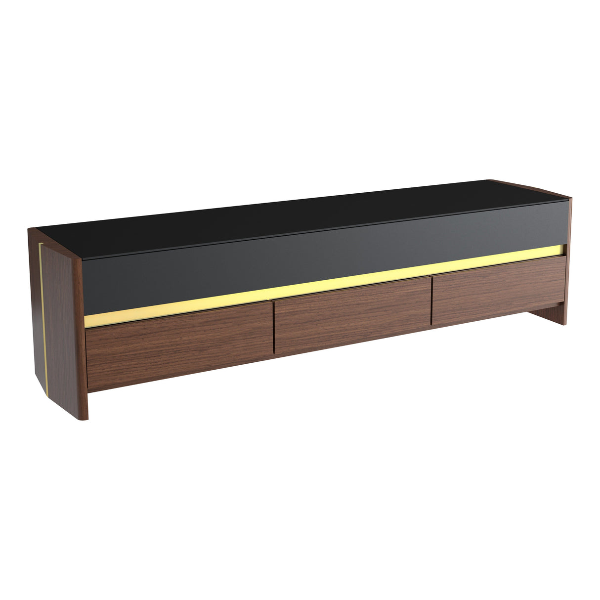 AVF Venturi 2m TV Stand - Walnut & Black