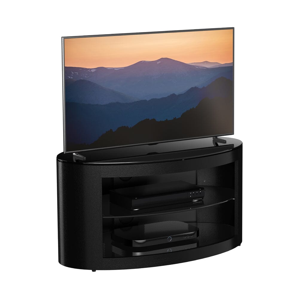 AVF Affinity Buckingham 80cm Black Oval TV Stand for TVs up to 40"