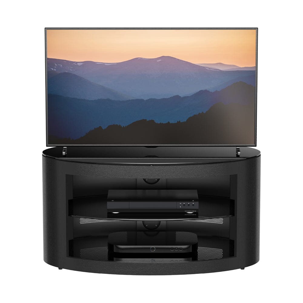 AVF Affinity Buckingham 80cm Black Oval TV Stand for TVs up to 40"
