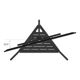 AVF Tiga Freestanding Metal TV Tripod - Black