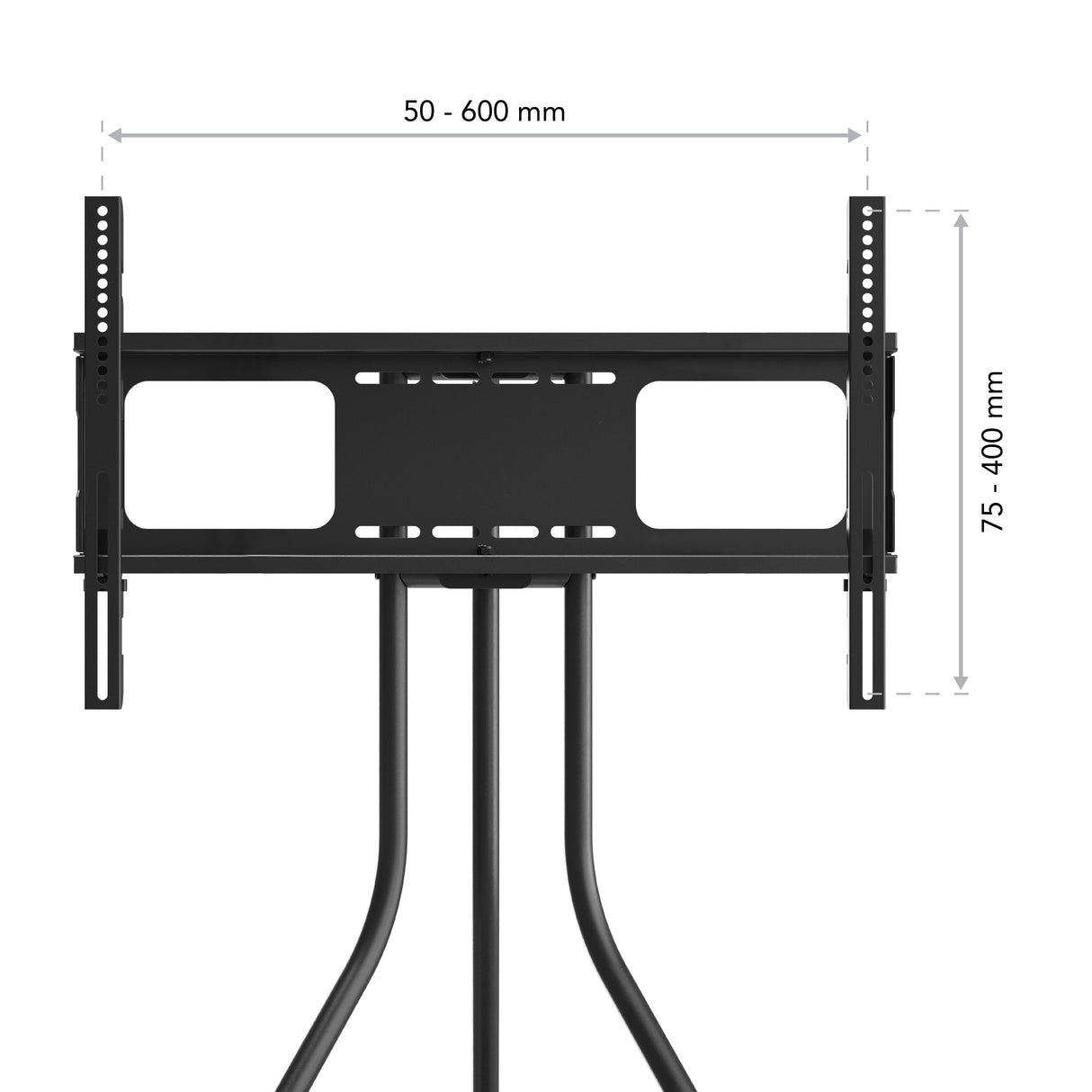 AVF Tiga Freestanding Metal TV Tripod - Black