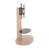 AVF Affinity Chepstow 93cm Oval Pedestal Whitewashed Oak TV Stand, for TVs 32 - 65"