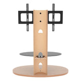 AVF Affinity Chepstow 93cm Oval Pedestal Whitewashed Oak TV Stand, for TVs 32 - 65"