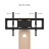 AVF Affinity Chepstow 93cm Oval Pedestal Whitewashed Oak TV Stand, for TVs 32 - 65"