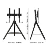 AVF Hoxton Sound Freestanding Tripod Black TV Stand with Soundbar Bracket