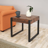AVF Ridgewood 50cm Wide Rustic Dark Wooden Side Table (FT50RIDDW)