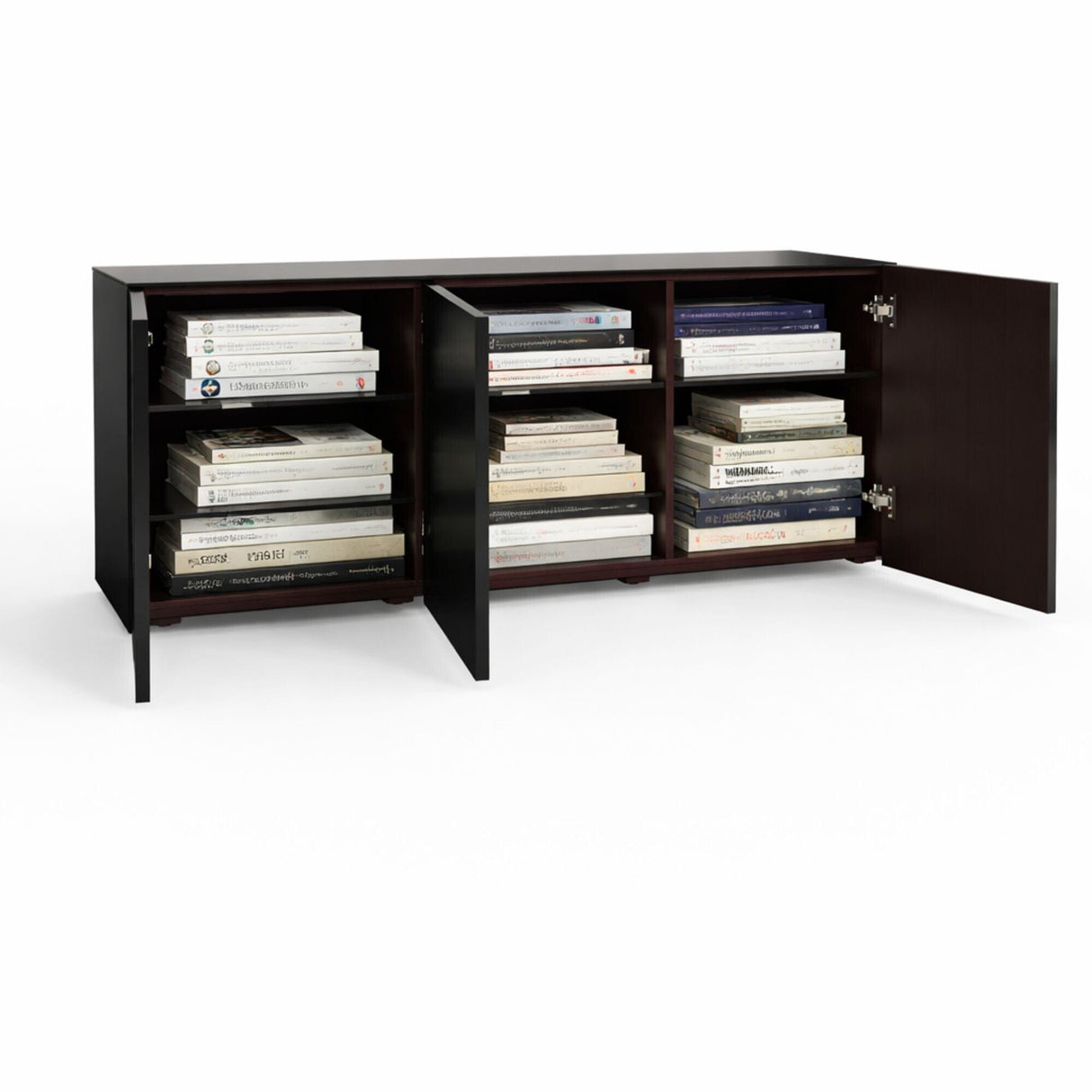 Frank Olsen High Gloss Black 1500mm TV Cabinet with LED Lighting