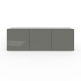 Frank Olsen High Gloss Grey 1500mm TV Cabinet with LED Lighting